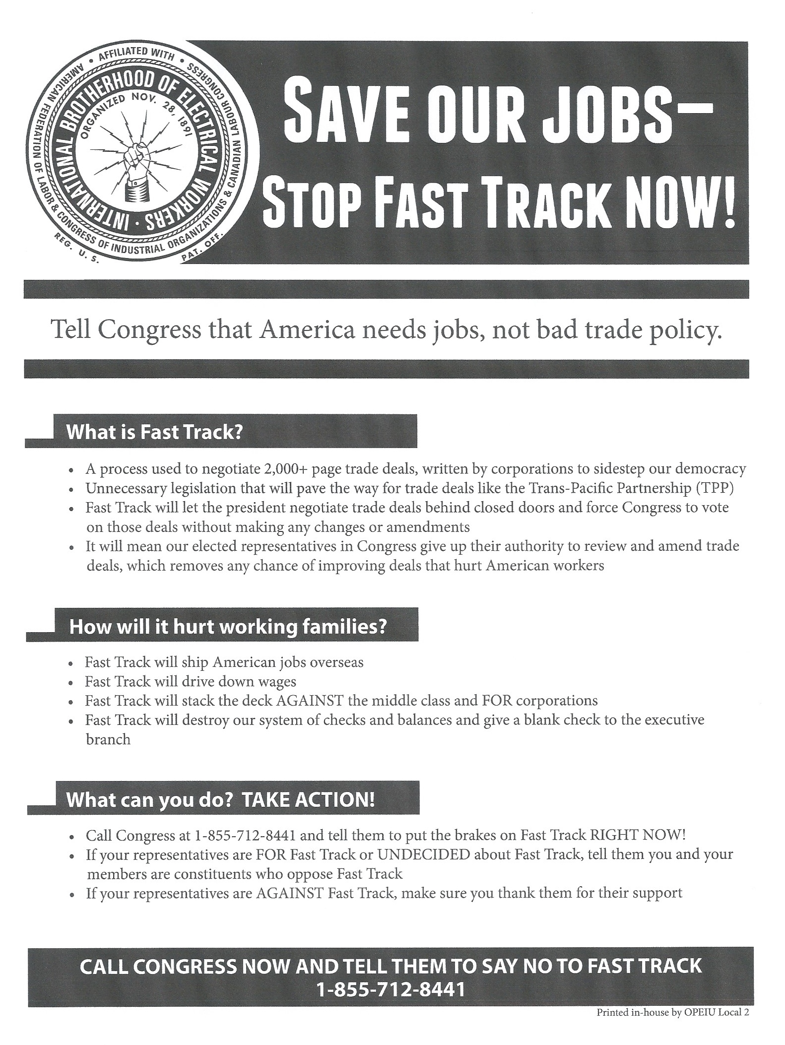 Fast Track flyer