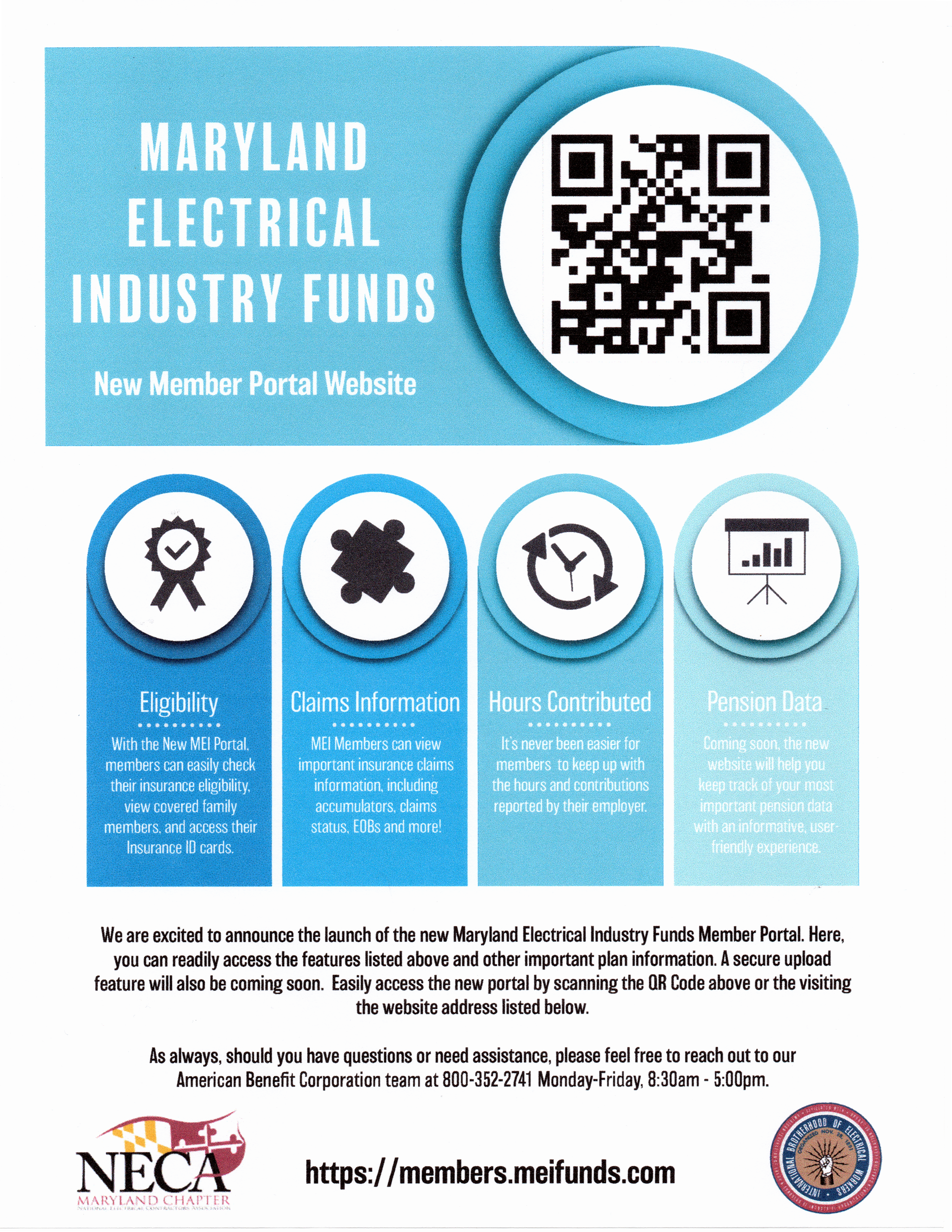 <br /><strong>Member Portal now available to access your Health & Welfare information. Register and you can see your eligibility, insurance claims, contributions and more!